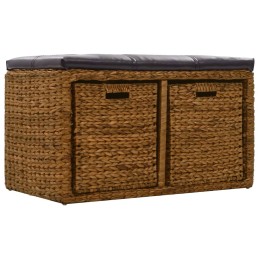 Acquista Panca in Giunco con 2 Ceste 71x40x42 cm Marrone con riferimento GHV-246118 della ditta 