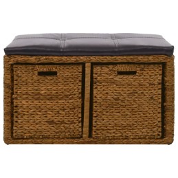 Acquista Panca in Giunco con 2 Ceste 71x40x42 cm Marrone con riferimento GHV-246118 della ditta 