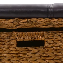 Acquista Panca in Giunco con 2 Ceste 71x40x42 cm Marrone con riferimento GHV-246118 della ditta 