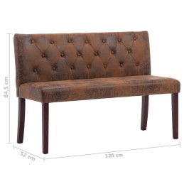 Acquista Panca 120 cm Marrone in Similpelle Scamosciata con riferimento GHV-288573 della ditta 