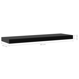 Acquista Mensole a Muro Galleggianti 2 pz Nere 80x20x3,8 cm con riferimento GHV-288202 della ditta 