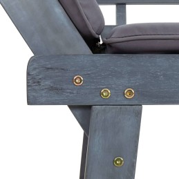 Acquista Panca da Giardino Cuscini 2-in-1 190cm Massello d'Acacia Grigio con riferimento GHV-312119 della ditta 
