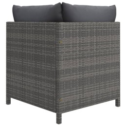 Acquista Divano da Giardino a 2 Posti con Cuscini in Polyrattan Grigio con riferimento GHV-313498 della ditta 