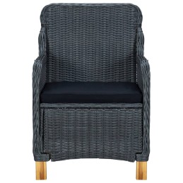 Acquista Sedie da Giardino con Cuscini 2 pz in Polyrattan Grigio Scuro con riferimento GHV-313315 della ditta 