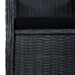 Acquista Sedie da Giardino con Cuscini 2 pz in Polyrattan Grigio Scuro con riferimento GHV-313315 della ditta 