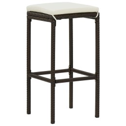 Acquista Sgabelli da Bar con Cuscini 4 pz Marroni in Polyrattan con riferimento GHV-313445 della ditta 