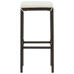 Acquista Sgabelli da Bar con Cuscini 4 pz Marroni in Polyrattan con riferimento GHV-313445 della ditta 