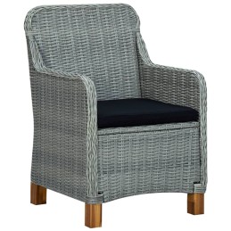 Acquista Sedie da Giardino con Cuscini 2 pz in Polyrattan Grigio Chiaro con riferimento GHV-313317 della ditta 