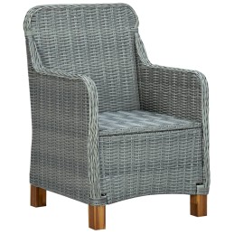 Acquista Sedie da Giardino con Cuscini 2 pz in Polyrattan Grigio Chiaro con riferimento GHV-313317 della ditta 