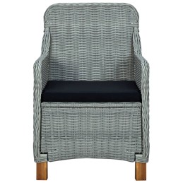 Acquista Sedie da Giardino con Cuscini 2 pz in Polyrattan Grigio Chiaro con riferimento GHV-313317 della ditta 