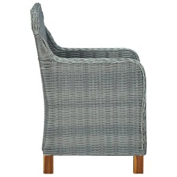 Acquista Sedie da Giardino con Cuscini 2 pz in Polyrattan Grigio Chiaro con riferimento GHV-313317 della ditta 