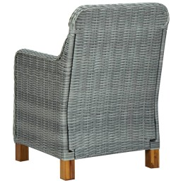 Acquista Sedie da Giardino con Cuscini 2 pz in Polyrattan Grigio Chiaro con riferimento GHV-313317 della ditta 