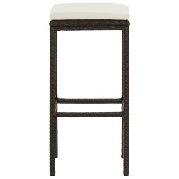 Acquista Sgabelli da Bar con Cuscini 2 pz Marroni in Polyrattan con riferimento GHV-313439 della ditta 