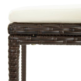 Acquista Sgabelli da Bar con Cuscini 2 pz Marroni in Polyrattan con riferimento GHV-313439 della ditta 