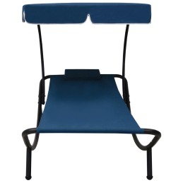 Acquista Lettino Prendisole con Baldacchino e Cuscino Blu con riferimento GHV-313535 della ditta 