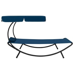 Acquista Lettino Prendisole con Baldacchino e Cuscino Blu con riferimento GHV-313535 della ditta 