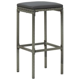 Acquista Sgabelli da Bar con Cuscini 4 pz Grigi in Polyrattan con riferimento GHV-313447 della ditta 