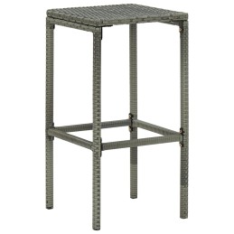Acquista Sgabelli da Bar con Cuscini 4 pz Grigi in Polyrattan con riferimento GHV-313447 della ditta 