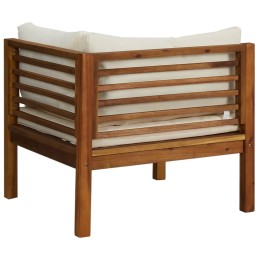 Acquista Divani Angolari 2 pz con Cuscini Bianco Crema Massello Acacia con riferimento GHV-316279 della ditta 