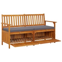 Acquista Cassapanca con Cuscino 148 cm in Legno Massello di Acacia con riferimento GHV-316740 della ditta 