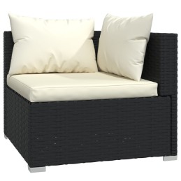 Acquista Set Divani da Giardino 3 pz con Cuscini in Polyrattan Nero con riferimento GHV-317494 della ditta 