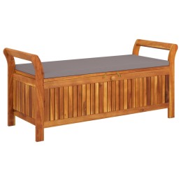 Acquista Panca Portaoggetti Giardino Cuscino 126cm Legno Massello Acacia con riferimento GHV-319717 della ditta 