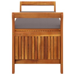 Acquista Panca Portaoggetti Giardino Cuscino 126cm Legno Massello Acacia con riferimento GHV-319717 della ditta 