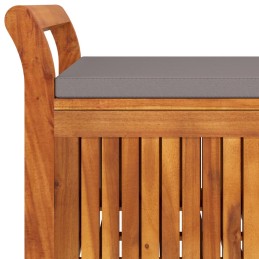 Acquista Panca Portaoggetti Giardino Cuscino 126cm Legno Massello Acacia con riferimento GHV-319717 della ditta 