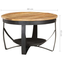 Acquista Tavolino da Caffè Ø68x43cm in Legno di Mango Grezzo con riferimento GHV-320794 della ditta 