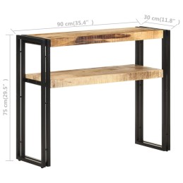 Acquista Tavolo Consolle 90x30x75 cm in Legno di Mango Grezzo con riferimento GHV-321096 della ditta 