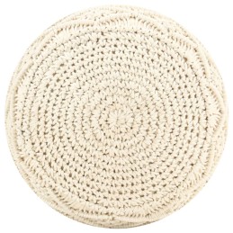Acquista Pouf Lavorato a Mano in Macramé 45x30 cm in Cotone con riferimento GHV-324001 della ditta 