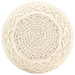 Acquista Pouf Lavorato a Mano in Macramé 45x30 cm in Cotone con riferimento GHV-324001 della ditta 