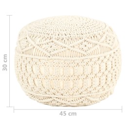 Acquista Pouf Lavorato a Mano in Macramé 45x30 cm in Cotone con riferimento GHV-324001 della ditta 