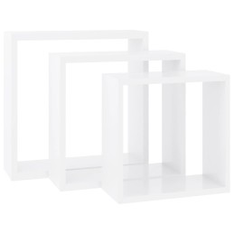 Acquista Mensole a Cubo da Parete 3 pz Bianche in MDF con riferimento GHV-323949 della ditta 