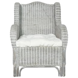 Acquista Divano con Cuscino Grigio in Rattan Naturale e Lino con riferimento GHV-325464 della ditta 