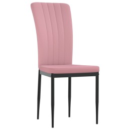 Acquista Sedie da Pranzo 4 pz Rosa in Velluto con riferimento GHV-326108 della ditta 