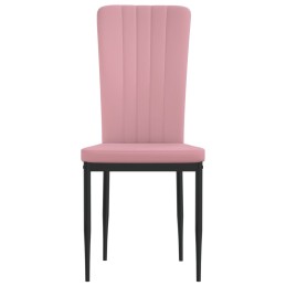 Acquista Sedie da Pranzo 4 pz Rosa in Velluto con riferimento GHV-326108 della ditta 