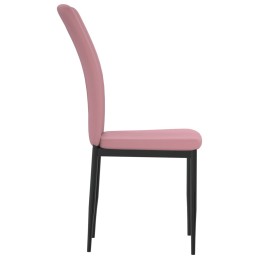 Acquista Sedie da Pranzo 4 pz Rosa in Velluto con riferimento GHV-326108 della ditta 