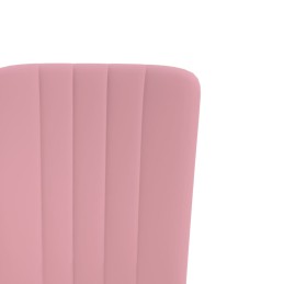 Acquista Sedie da Pranzo 4 pz Rosa in Velluto con riferimento GHV-326108 della ditta 
