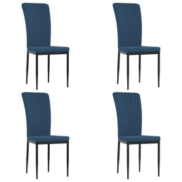 Acquista Sedie da Pranzo 4 pz Blu in Velluto con riferimento GHV-326103 della ditta 