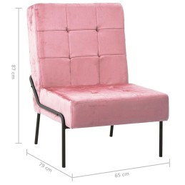 Acquista Poltrona Relax 65x79x87 cm Rosa in Velluto con riferimento GHV-325774 della ditta 