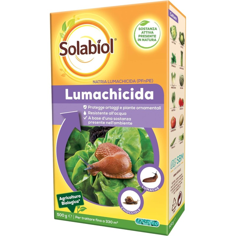 Acquista Ferramol Natria lumachicida Bio da 500 g con riferimento 80267142 della ditta SBM life science