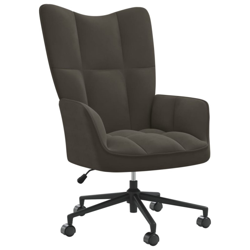 Acquista Poltrona Relax Grigio Scuro in Velluto con riferimento GHV-328173 della ditta 