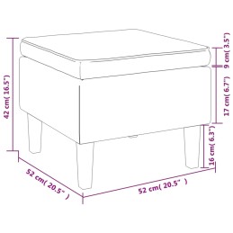 Acquista Poggiapiedi con Gambe in Legno Crema in Velluto con riferimento GHV-329445 della ditta 