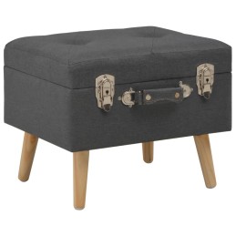 Acquista Sgabello con Contenitore 40 cm in Tessuto Grigio Scuro con riferimento GHV-247520 della ditta 