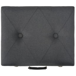 Acquista Sgabello con Contenitore 40 cm in Tessuto Grigio Scuro con riferimento GHV-247520 della ditta 