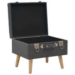 Acquista Sgabello con Contenitore 40 cm in Tessuto Grigio Scuro con riferimento GHV-247520 della ditta 