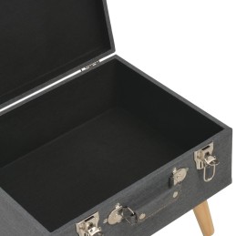 Acquista Sgabello con Contenitore 40 cm in Tessuto Grigio Scuro con riferimento GHV-247520 della ditta 