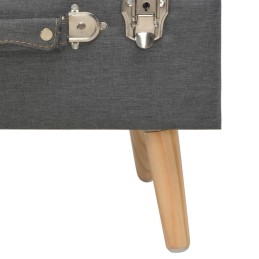 Acquista Sgabello con Contenitore 40 cm in Tessuto Grigio Scuro con riferimento GHV-247520 della ditta 