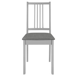 Acquista Sedie da Pranzo con Cuscini 4 pz Grigie in Legno Massello con riferimento GHV-247639 della ditta 